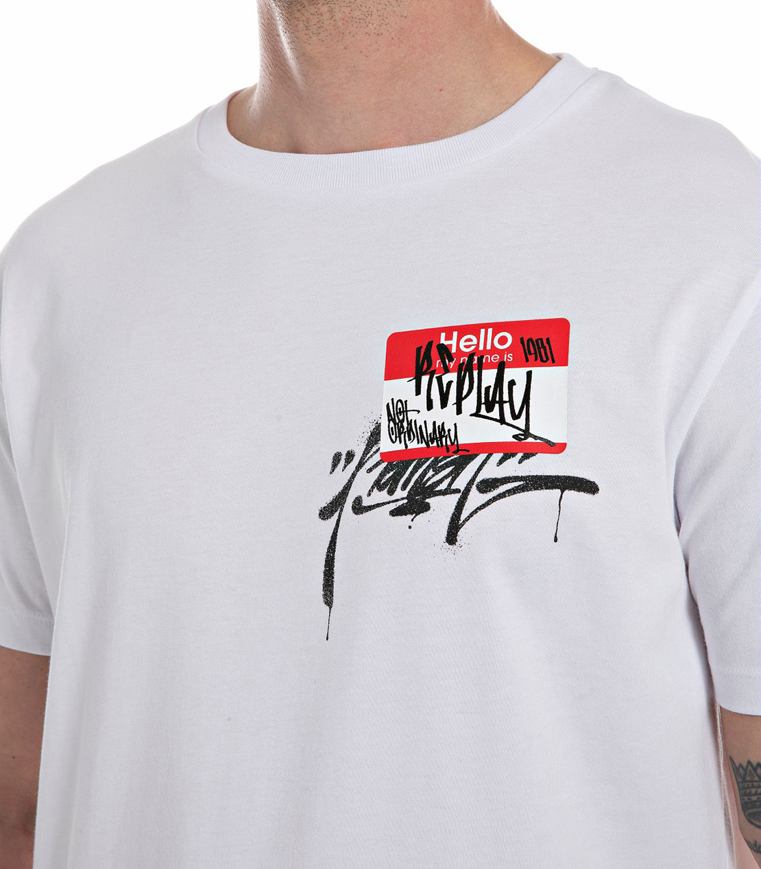 ベーシックジャージーバックプリントT 詳細画像 ホワイト 3